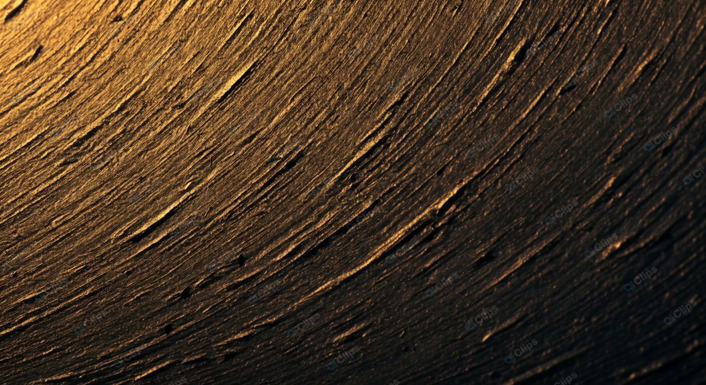 Golden Light on Textured Wood Surface
