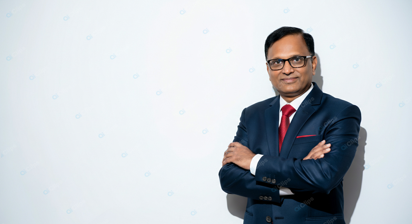 Professional Businessman in Formal Suit with Confident Pose