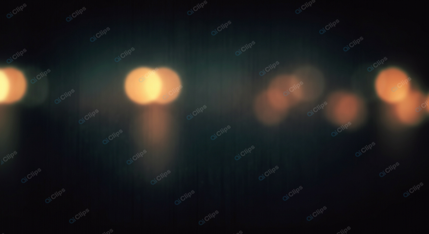 Bokeh Effect of Blurred City Lights at Night