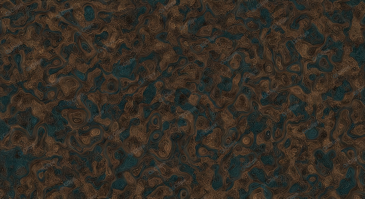 Abstract Swirl Pattern in Earth Tones