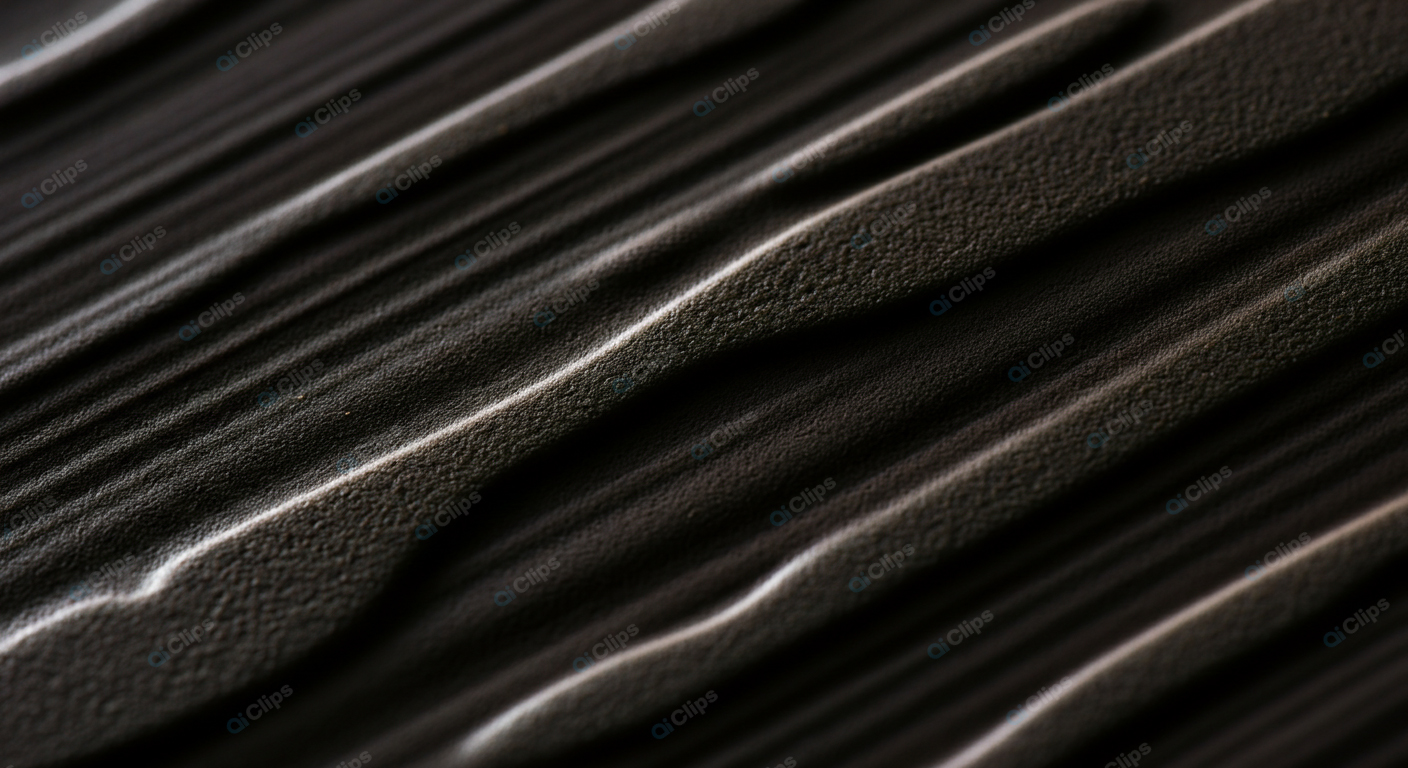 Dark Textured Surface with Wavy Pattern Close-up