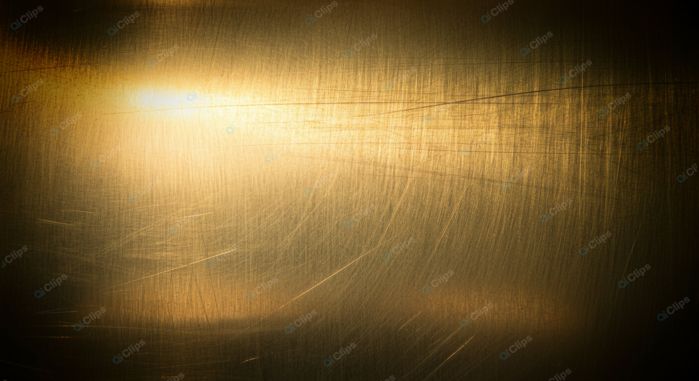 Golden Textured Background with Light Reflection
