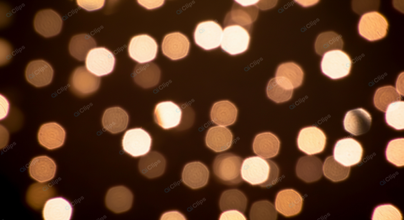 Defocused Warm Bokeh Background Lights
