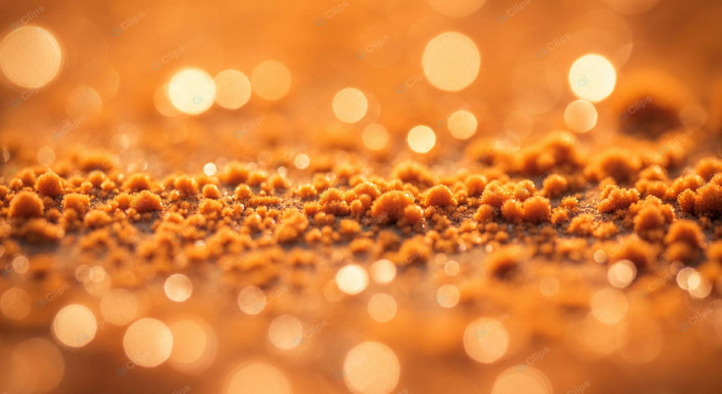 Golden Sand with Sparkling Light Bokeh