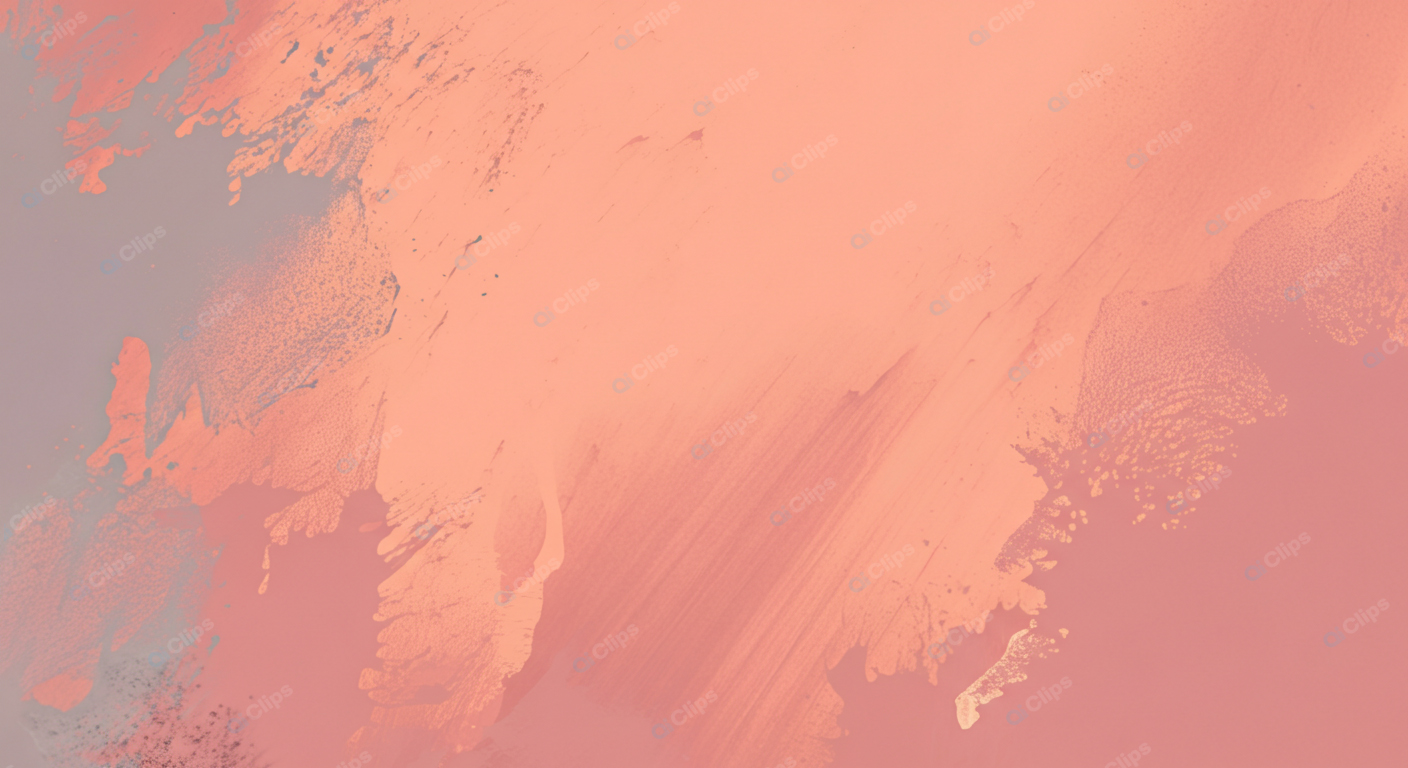 Abstract Peach and Coral Brush Strokes on Canvas