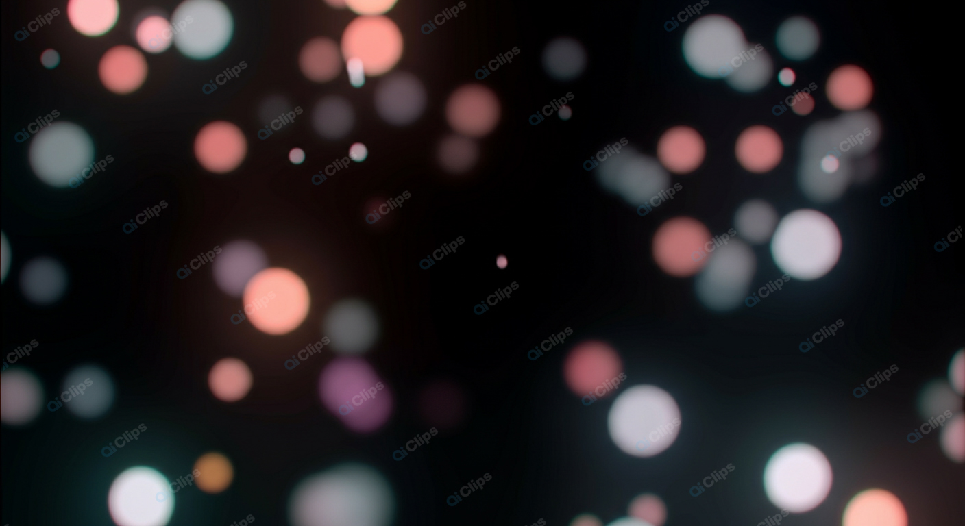 Abstract Bokeh Lights on Dark Background