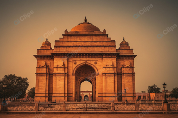 Majestic Historical Monument at Sunset