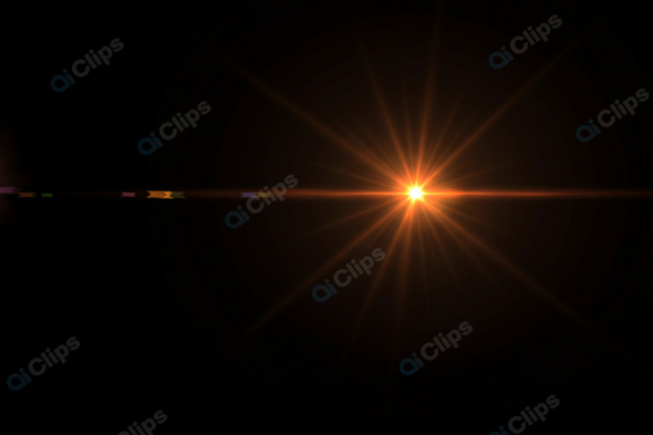 Lens Flare Effect with Radiant Light Burst