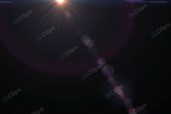 Bright Lens Flare on Dark Background