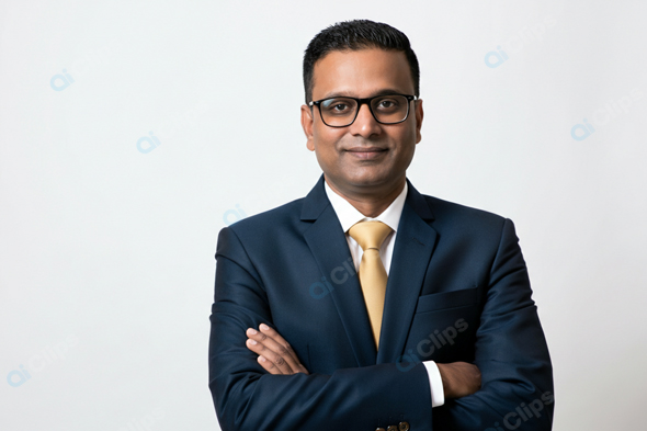 Business Professional Portrait in Suit with Glasses