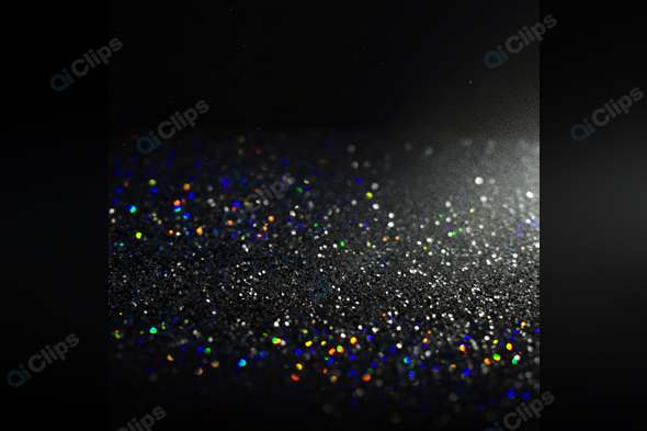 Colorful Glitter on Dark Surface Background