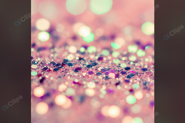 Bokeh Sparkle with Pink Glitter Background
