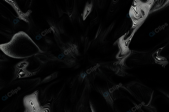 Abstract Black and White Swirling Patterns