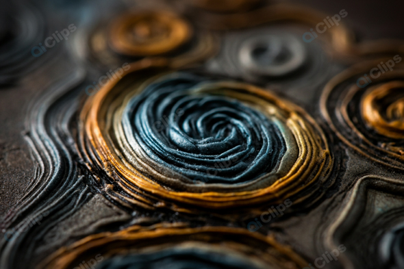 Swirling Abstract Pattern in Earth Tones