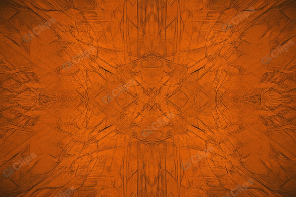 Abstract Orange Geometric Texture Pattern