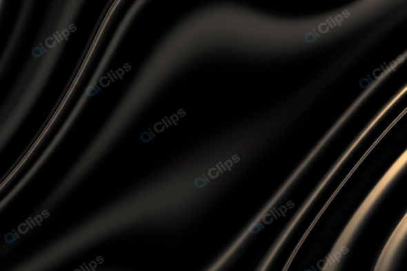 Elegant Black Silk Waves Texture Background