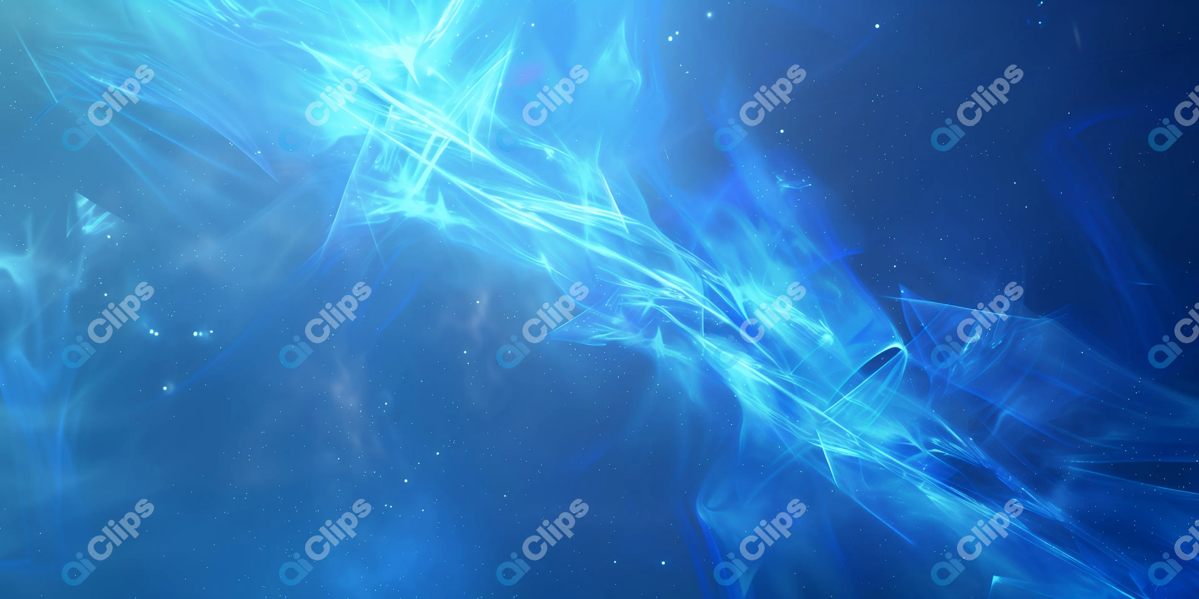 Ethereal Blue Light Waves