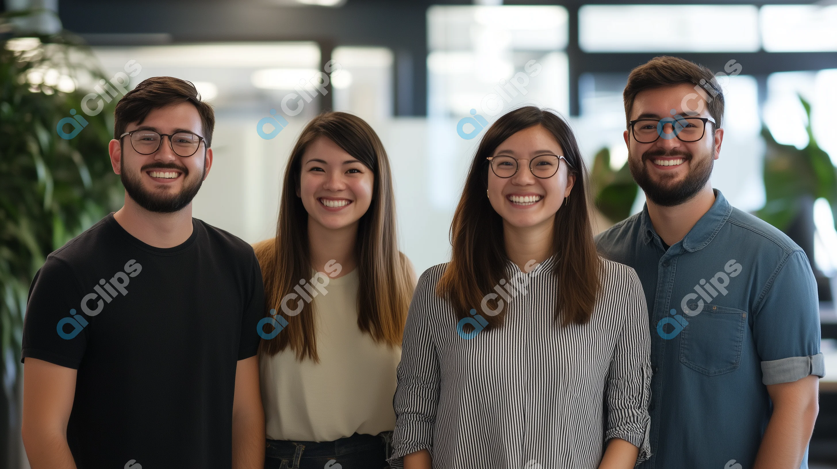 Happy Office Team