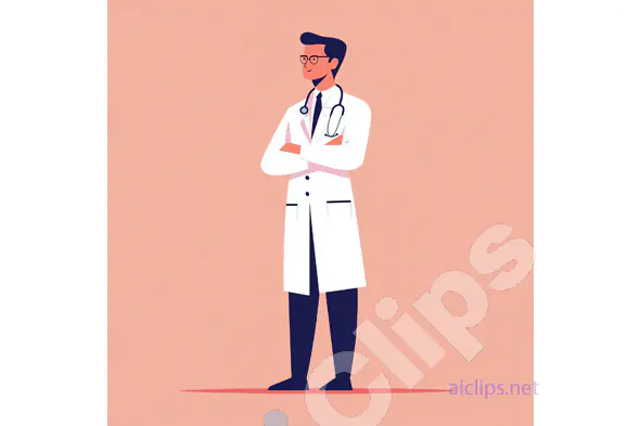 Confident Doctor Illustration