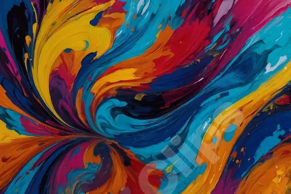 Vibrant Swirl Abstract