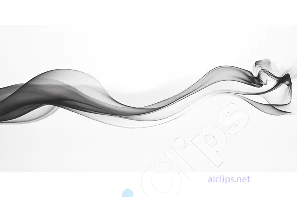 Elegant Black Smoke Wave