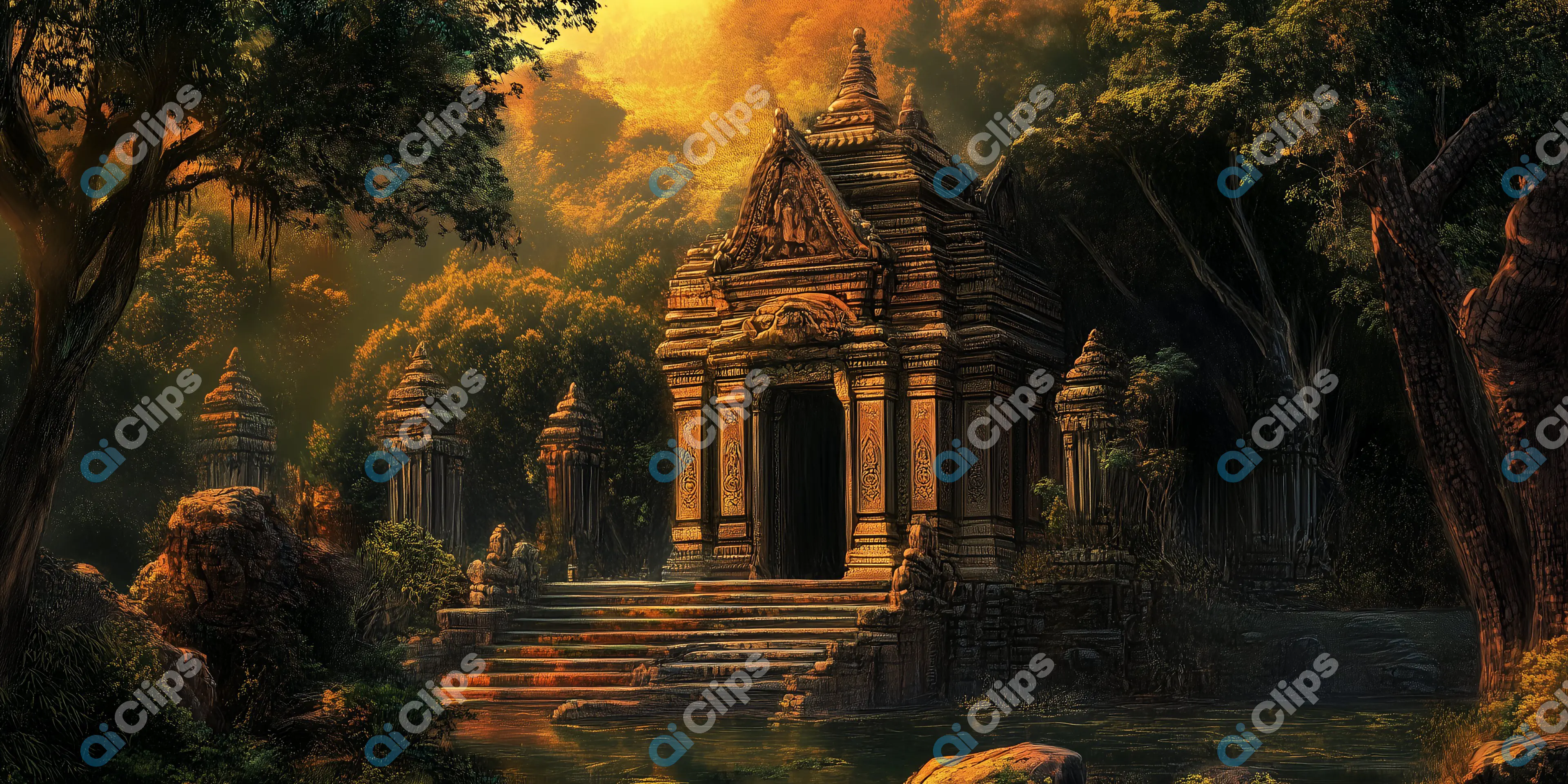 Ancient Temple in Jungle
