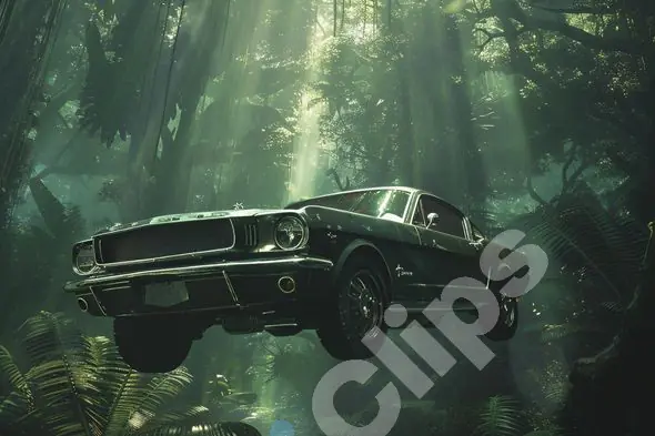 Floating Classic Car