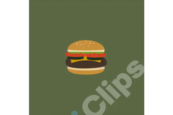 Classic Burger Illustration