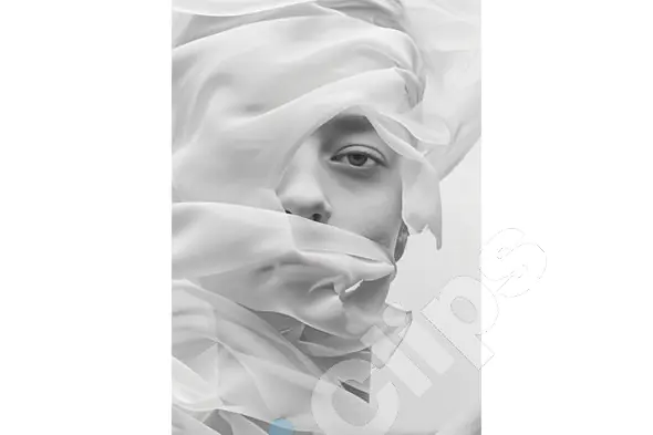 Ethereal Veiled Portrait