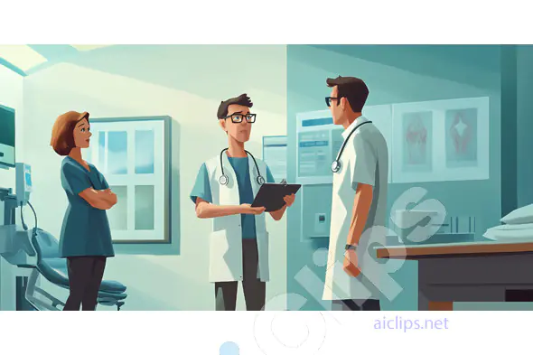 Medical Team Discussion Illustration