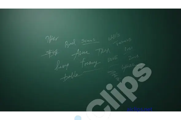 Chalkboard with Handwritten Notes