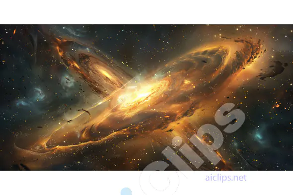 Cosmic Galaxy Collision