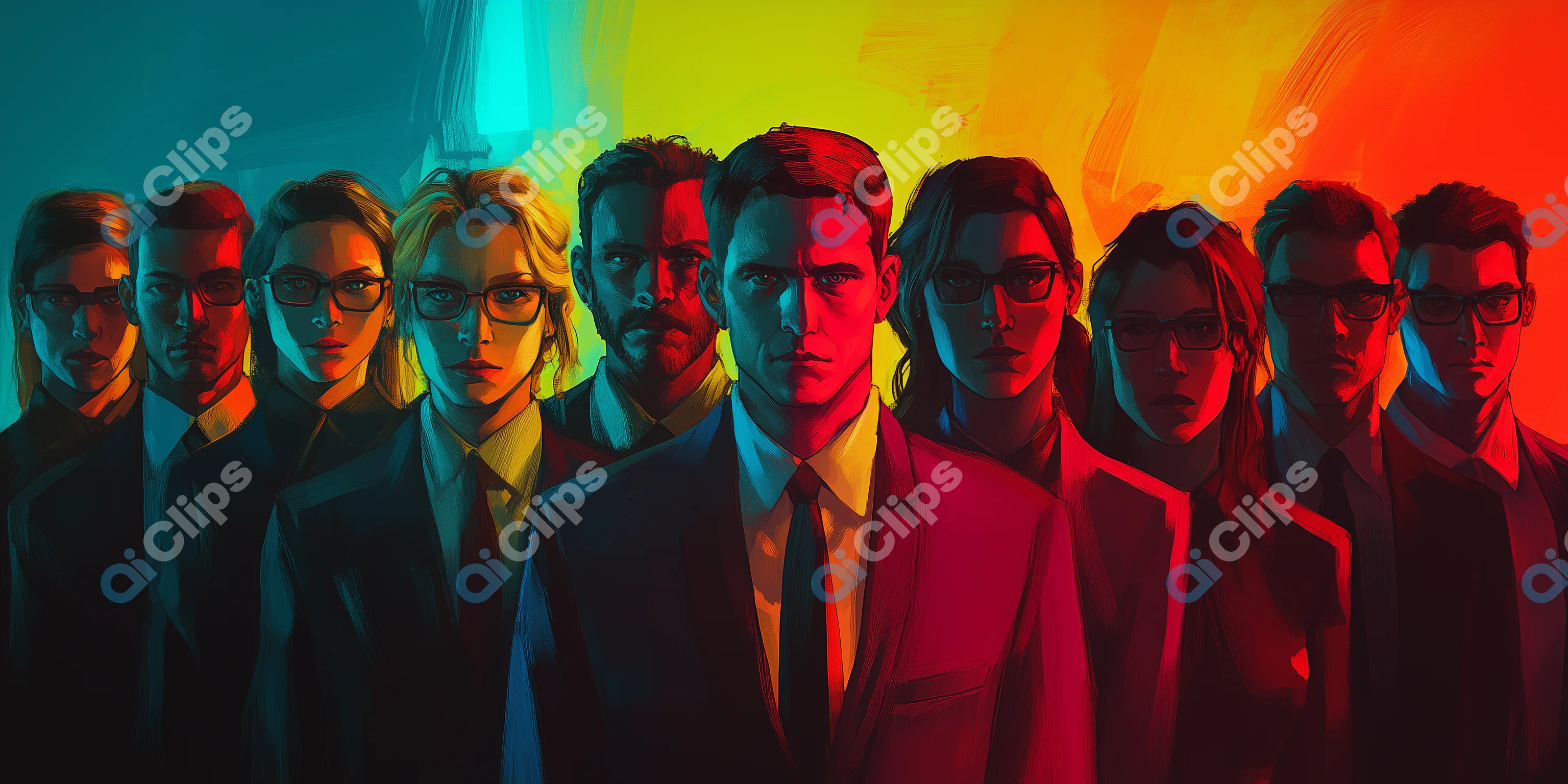 Corporate Team Illustration
