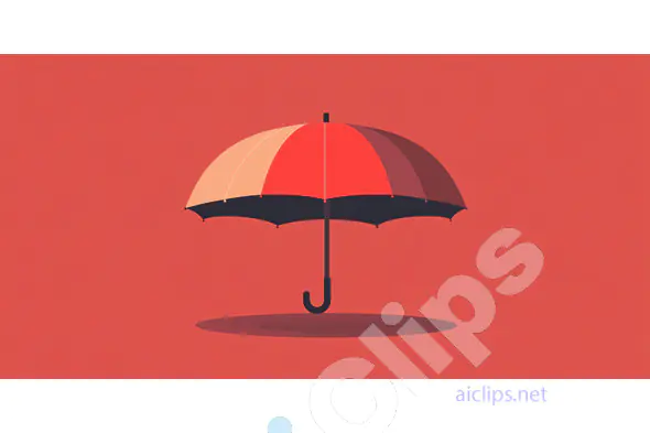 Red Umbrella Illustration