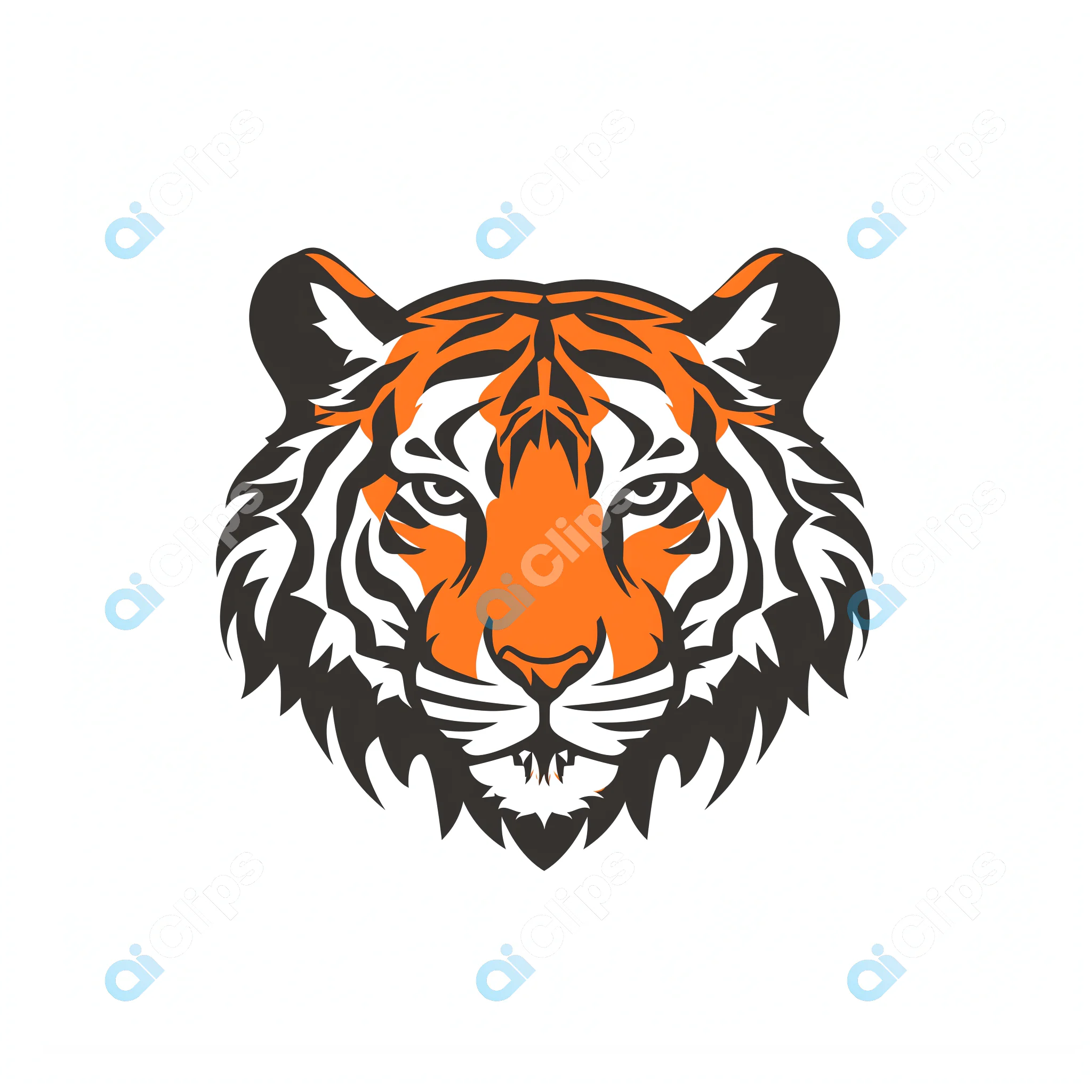Tiger Head Illustration