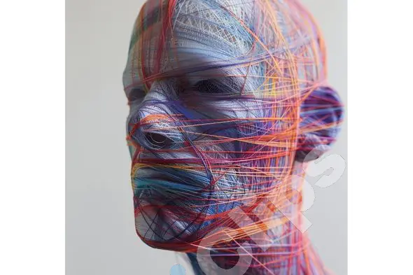 Thread-Wrapped Face