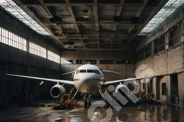 Airplane in Hangar