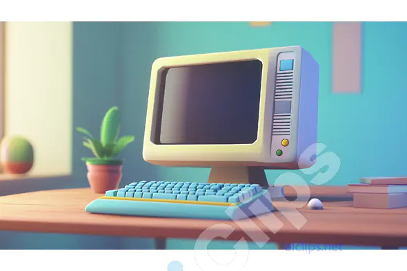 Retro Computer Desk