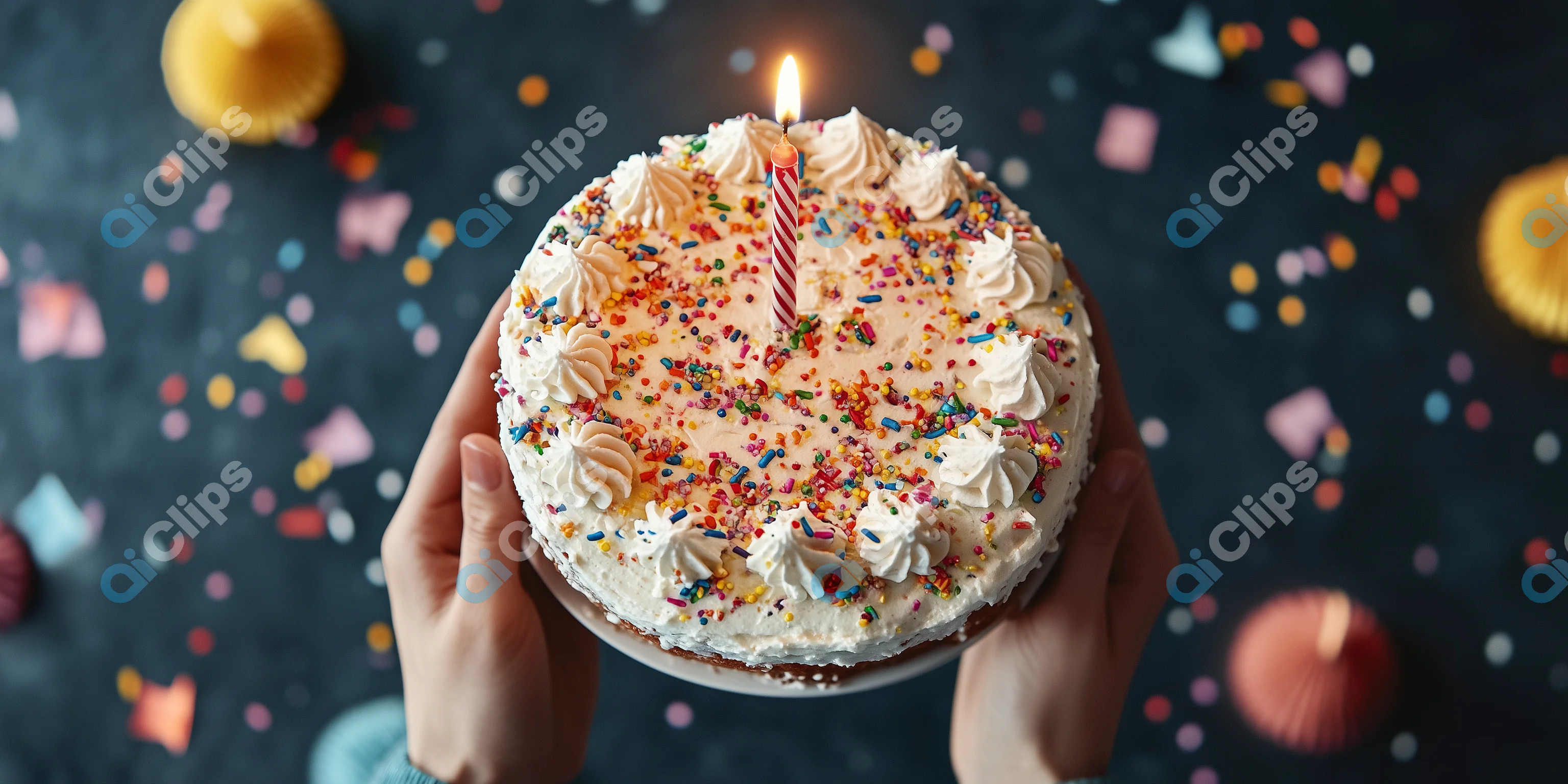 Birthday Cake with Candle