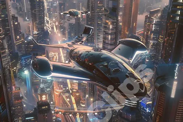 Futuristic Flying Car