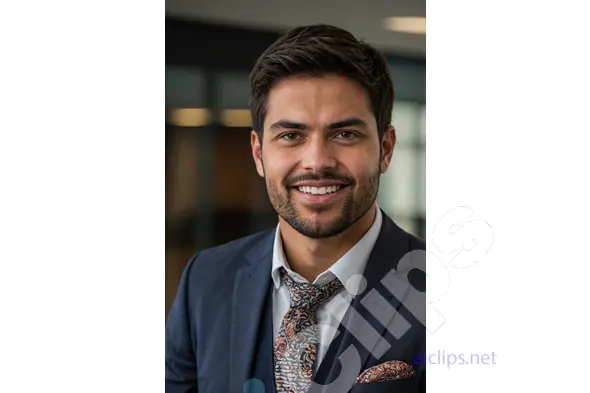 Professional Man Smiling in Suit