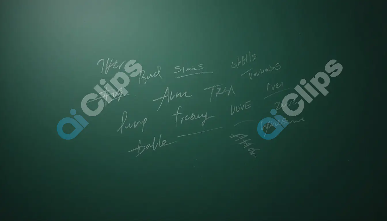 Chalkboard with Handwritten Notes