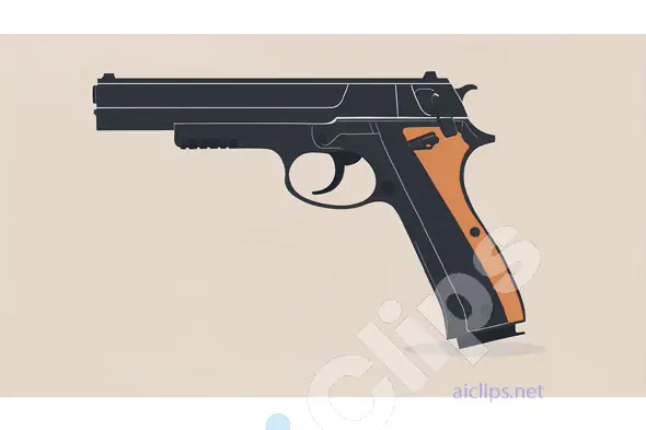 Minimalist Pistol Illustration
