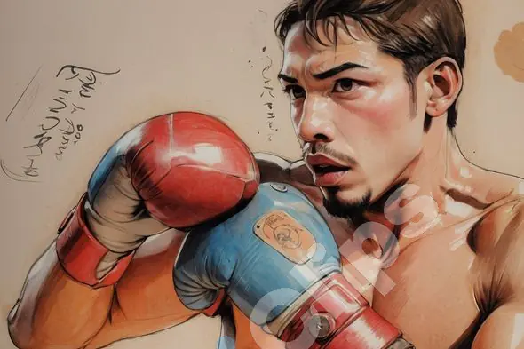 Focused Boxer Illustration