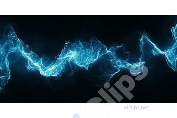 Electric Blue Energy Wave