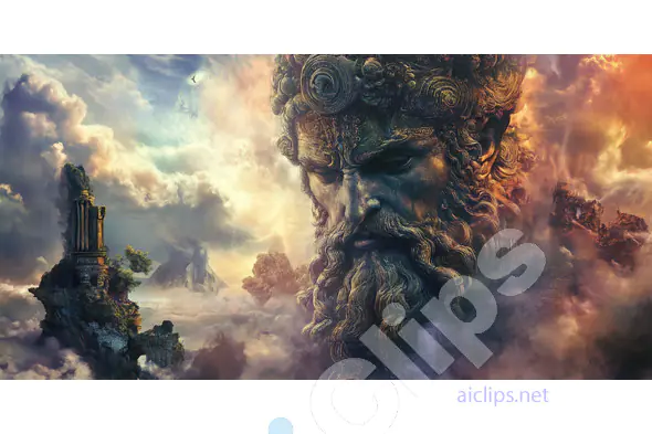 Ancient Titan in the Clouds