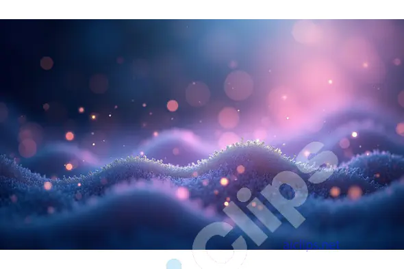 Mystical Bokeh Landscape with Soft Glowing Lights
