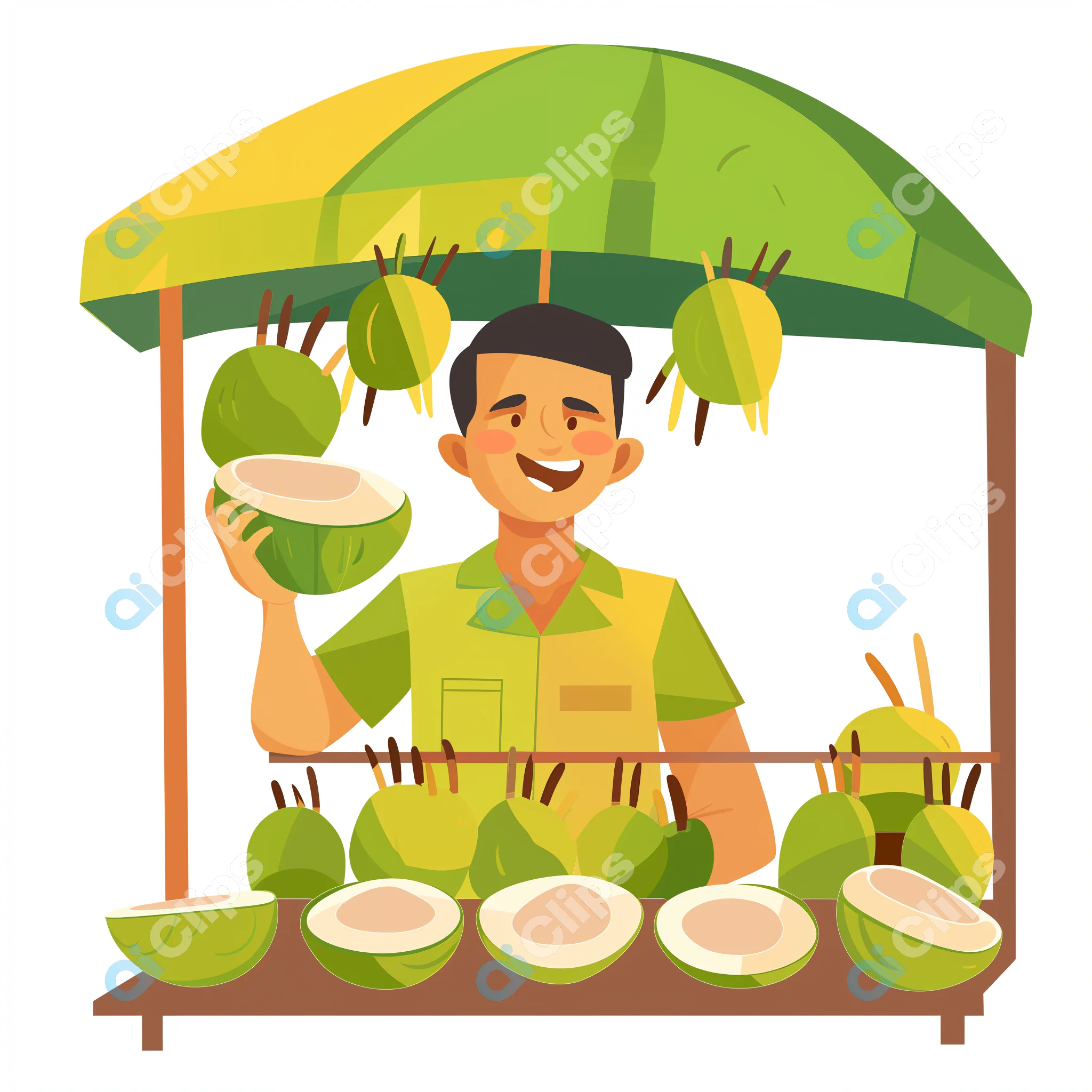 Fresh Coconut Seller