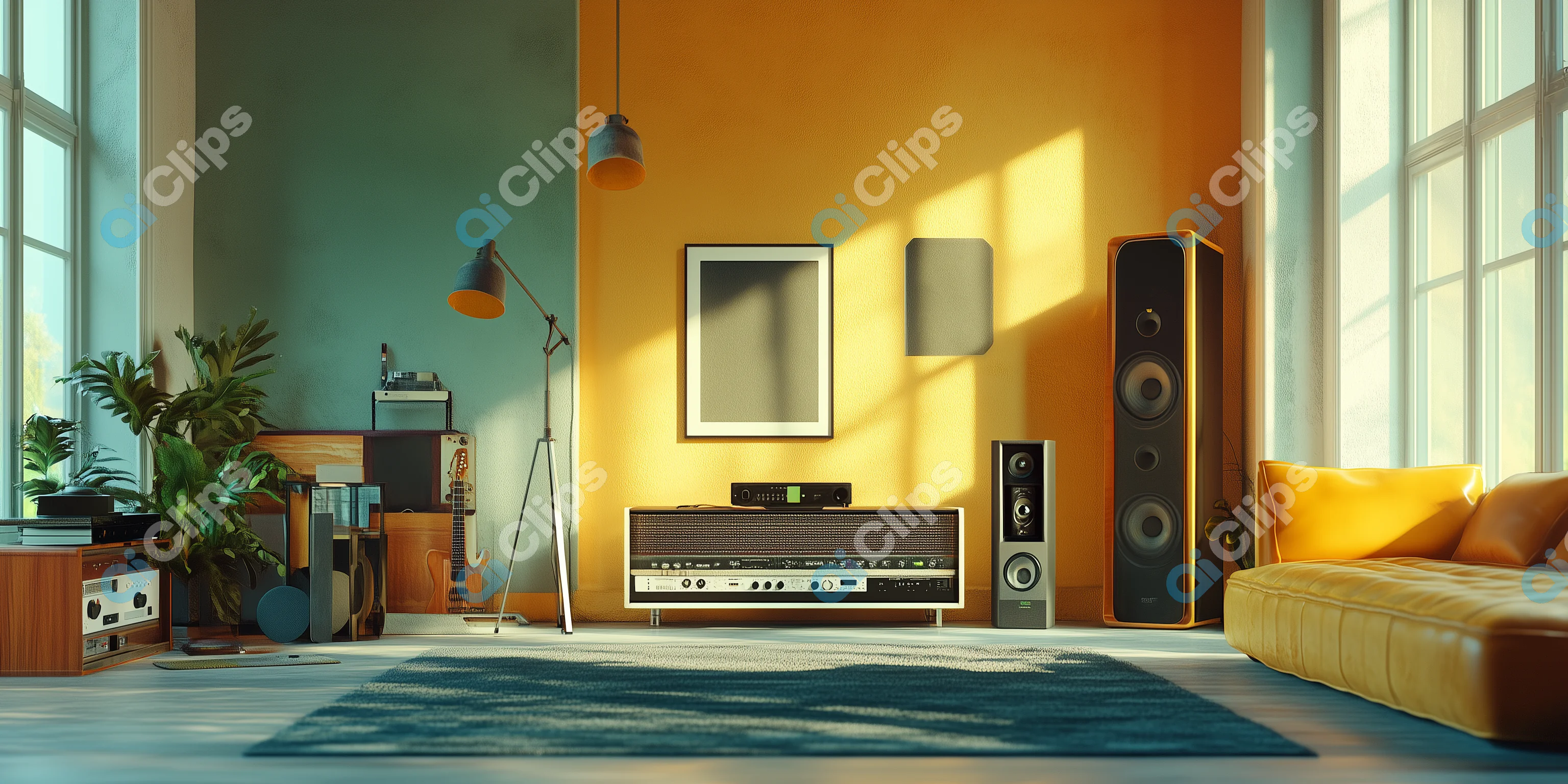 Vibrant Living Room Setup