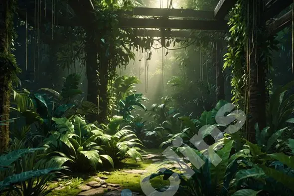 Lush Jungle Pathway